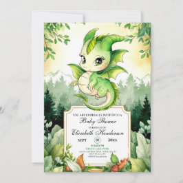 Invitación Dragon Baby Shower