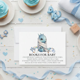 Invitación Dragon Baby Shower Book for Baby