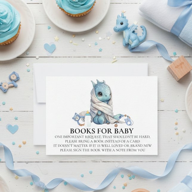 Invitación Dragon Baby Shower Book for Baby (Subido por el creador)
