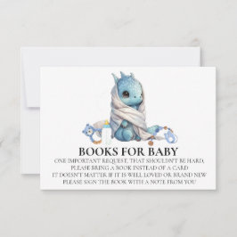 Invitación Dragon Baby Shower Book for Baby