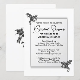 Invitación Dragon Bridal Shower Invitation