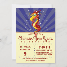 Invitación Dragón chino de Año Nuevo