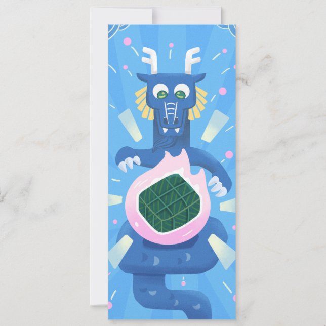 Invitación Dragon cook banh chung - Funky Cute Style (Anverso)
