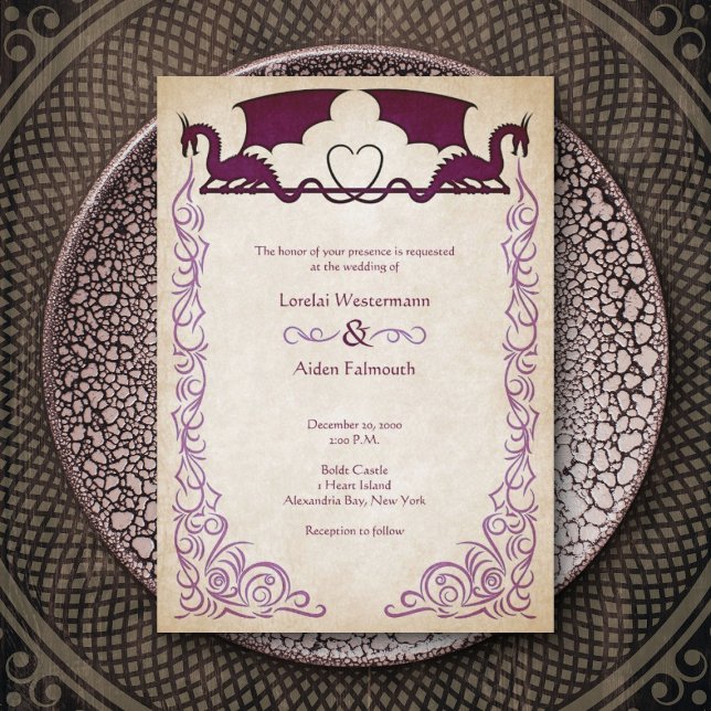 Invitación Dragon Gamer Fantasy (Subido por el creador)