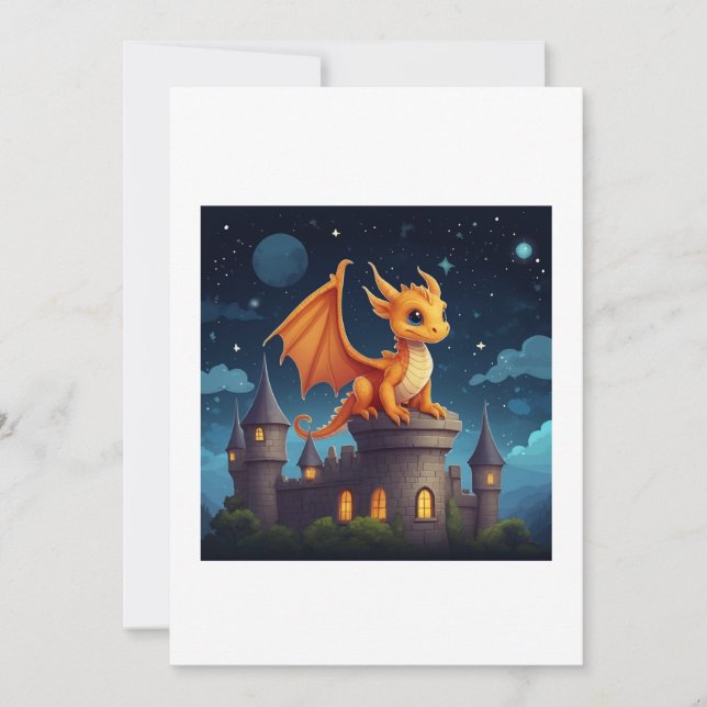 Invitación dragon illustration