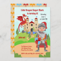 Dragon Slayer Knight Boy Birday Party