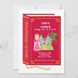 Invitación Dragon Slayer Knight Stories fiesta de cumpleaños