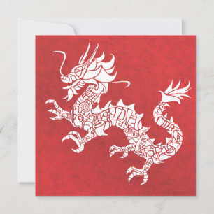 Invitación Dragon Spirit Animal Totem Emblem