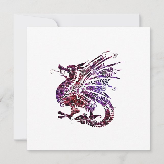 Invitación Dragon Spirit Animal Totem Emblem (Anverso)