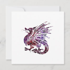 Invitación Dragon Spirit Animal Totem Emblem