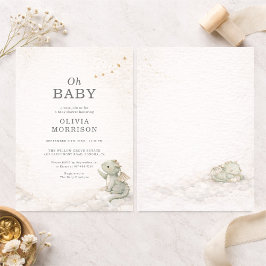 Invitación Dragon Storybook Baby Shower Invitation