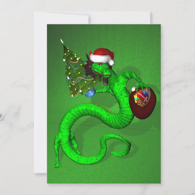 Invitación Dragón verde (Anverso)