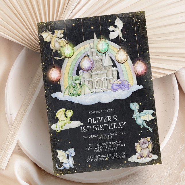 Invitación Dragon Whimsical Magistday Party (Subido por el creador)