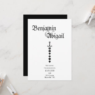 Invitación Dragones de Espada de Dados Simples Modernos Jugad