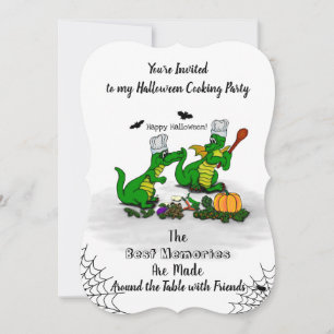 Invitación Dragones - ¡Feliz Halloween! Hoy cocinaré