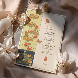 Invitación Dragonfly Belle Epoque Art Nouveau Boda
