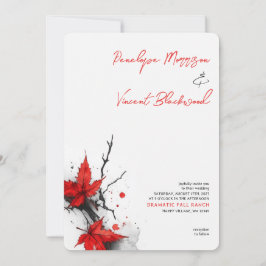 Invitación Dramática Boda Caída