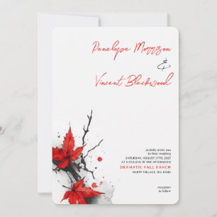 Invitación Dramática Boda Caída