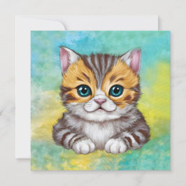 Invitación Drawing Cat