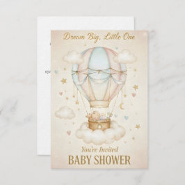 Invitación Dream Big, Little One – Baby Shower 