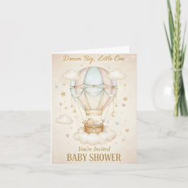 Invitación Dream Big, Little One – Baby Shower 