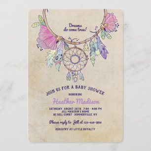 Invitación Dream Catcher Baby Shower
