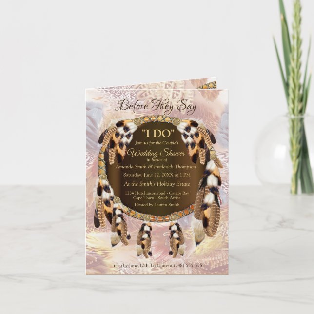 Invitación Dream Catcher Couple Shower (Anverso)