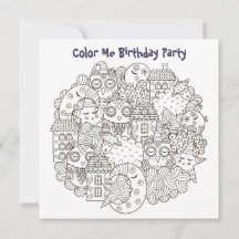 *~* Dream Time Personalizable COLOR ME Cumpleaños