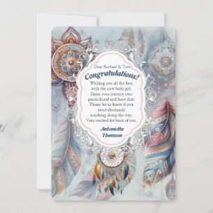 Invitación Dreamcatcher en un tema bohemio