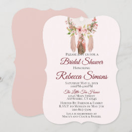 Invitación Dreamcatcher | Shabby Chic Bridal Shower