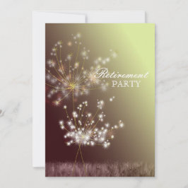 Invitación Dreaming Dandelions Retirement Fiesta