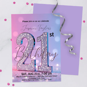 Invitación Dreamy Bokeh y secuestra celebración de cumpleaños