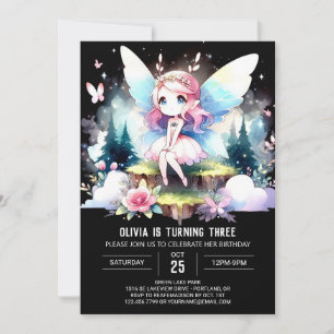 Invitación Dreamy Design Fairy Birday