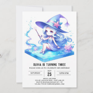 Invitación Dreamy Fun Wizard Cumpleaños