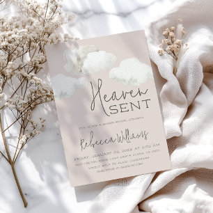 Invitación Dreamy Heaven envió Revelación de Género Neutral