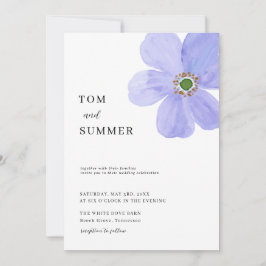 Invitación Dreamy Lilac Flowers Wedding