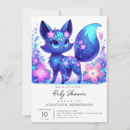 Invitación Dreamy Mythical Fox Baby Shower