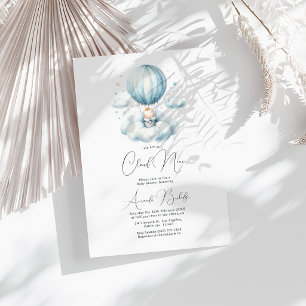 Invitación Dreamy On Cloud 9 Baby Shower