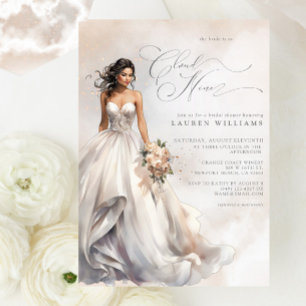 Invitación Dreamy Pastel está en la ducha nupcial de nueve no