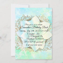 Invitación Dreamy Pastels Lotus Flower