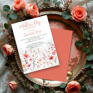 Invitación Dreamy Spring Mothers Day Wildflowers Floral