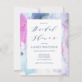 Invitación Dreamy Spring Watercolor Bridal Shower Invitation