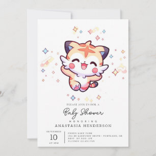 Invitación Dreamy Tiger Baby Shower