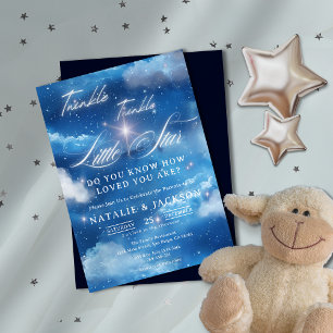 Invitación Dreamy Twinkle Twinkle Little Star Baby Shower