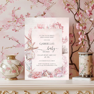 Invitación Dreamy Under the Sea Baby Shower