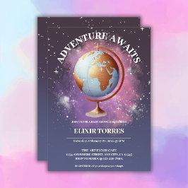 Invitación Dreamy Watercolor Adventure espera Baby Shower