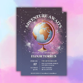 Invitación Dreamy Watercolor Adventure espera Baby Shower