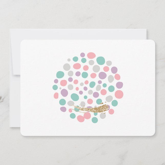 Invitación 'DreamyPastels' (Anverso)