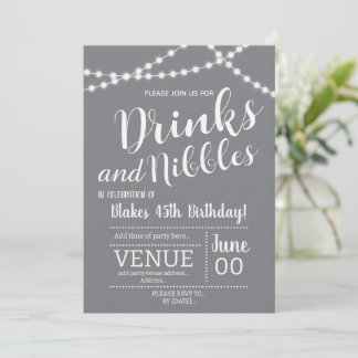 Invitación Drinks and Nibbles Invitation