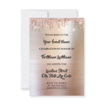 Drips Brillo Drips Rosa Boda Nupcial